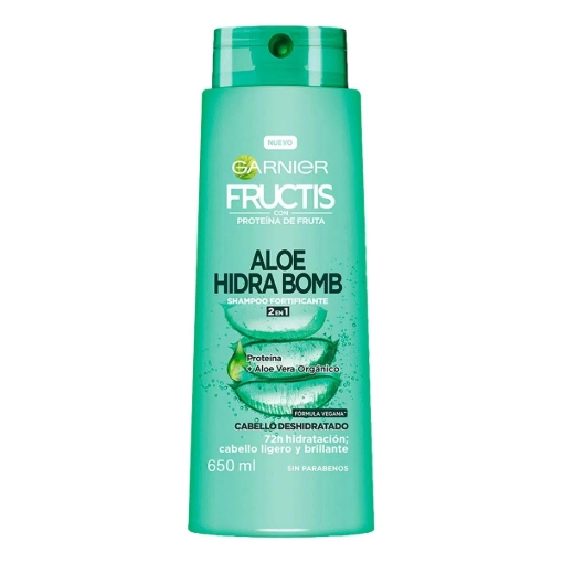 Imagen de Shampoo Fructis 2En1 Aloe Hidratacion Bomba 650 MLL