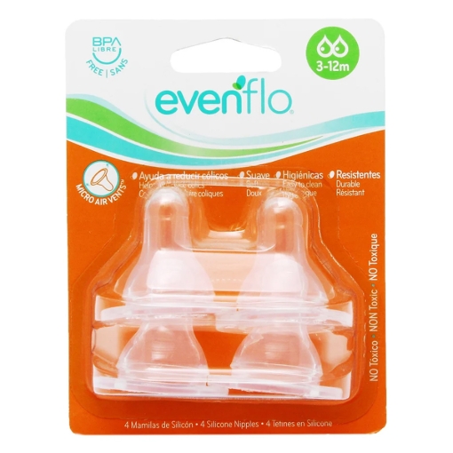 Imagen de Mamila Evenflo Silicon Std  4 PZS