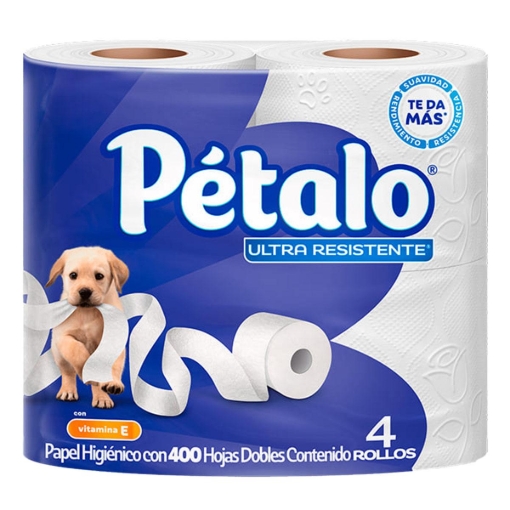 Imagen de Papel Higiénico Pétalo Ultra Resistente 4 PZS