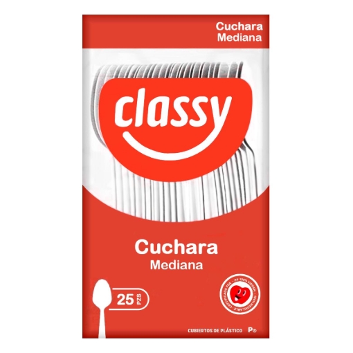 Imagen de Cuchara Desechable Classy Mediana 25 PZS