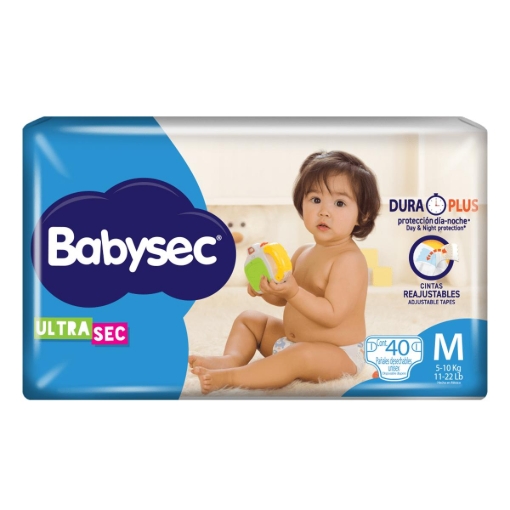 Imagen de Pañal Babysec Ultrasec Mediano 40 PZS