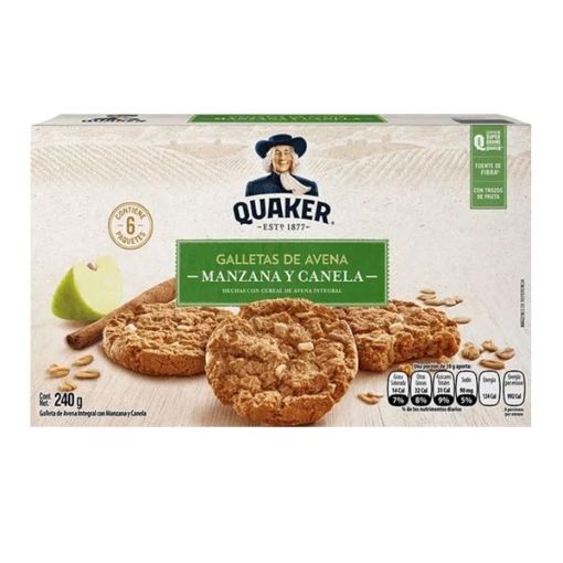 Imagen de Galleta Quaker Avena Manzana Canela 240 GRS