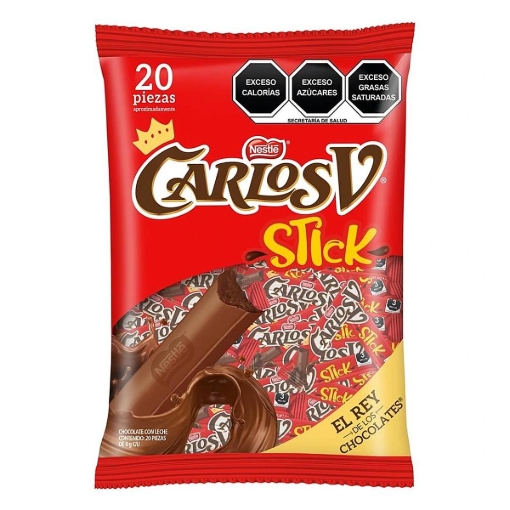 Imagen de Chocolate Carlos V Stick  8 GRS