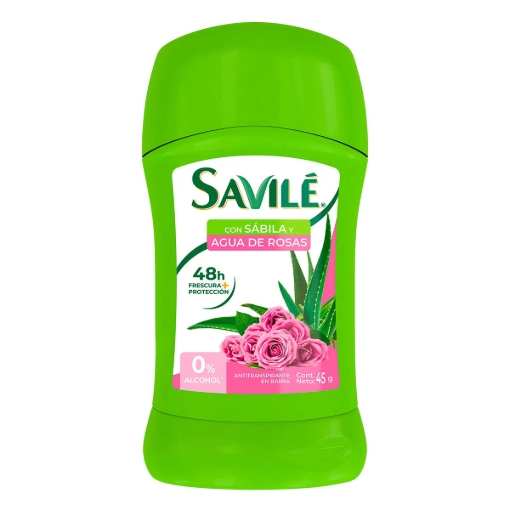 Imagen de Desodorante Savilé Agua De Rosas En Barra Para Mujer  45 GRS