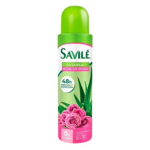Imagen de Desodorante Savilé Agua De Rosas En Aerosol Para Mujer 150 MLL
