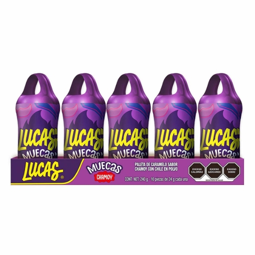 Imagen de Paleta Lucas Muecas Chamoy 10 PZS
