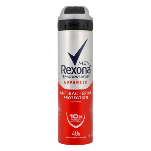 Imagen de Desodorante Rexona Aerosol Antibacterial Hombr Antitranspirante 150 MLL