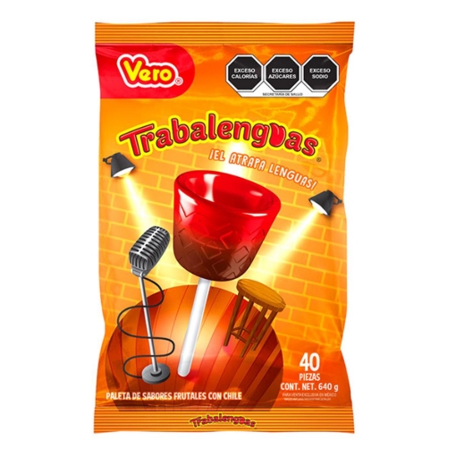 Imagen de Paleta Vero Trabalenguas 40 PZS