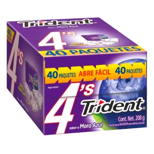 Imagen de Exhibidor Chicle Trident 4'S Mora  5.2 GRS