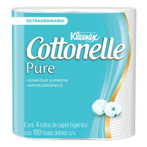 Imagen de Papel Higiénico Kleenex Cottonelle Pure  4 PZS