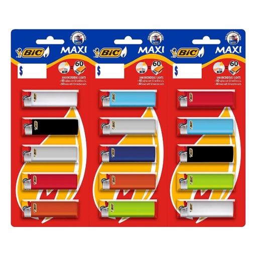 Imagen de Encendedor Bic Cartera Surtida 15 PZS