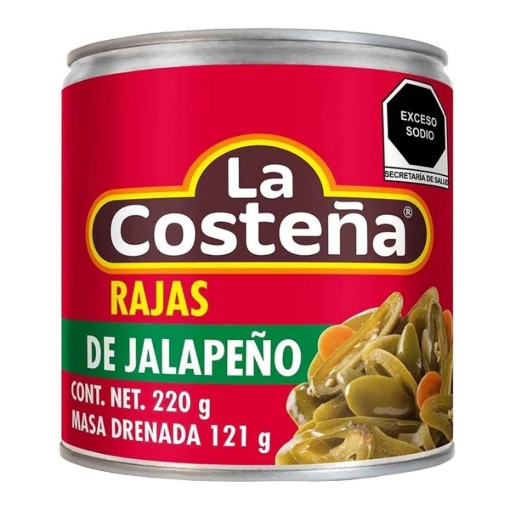 Imagen de Chiles La Costeña En Rajas  220 GRS