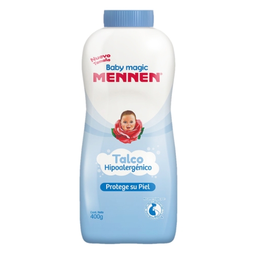 Imagen de Talco Para Bebé Mennen Baby Magic Azul 400 GRS