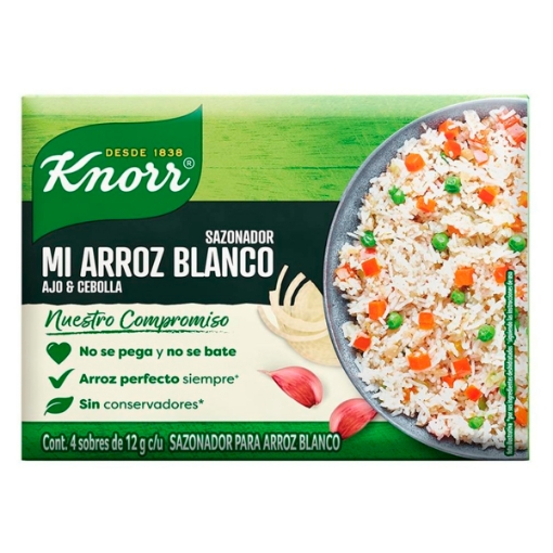 Imagen de Tira De Sobres Knorr Mi Arroz Blanco 12 GRS