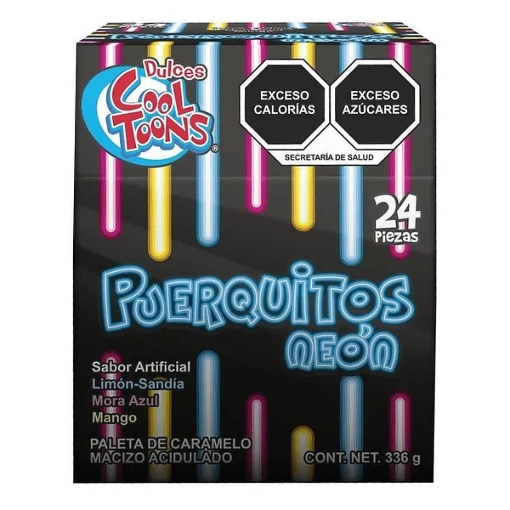 Imagen de Paleta Puerquitos Neon Cool Toons 14 GRS