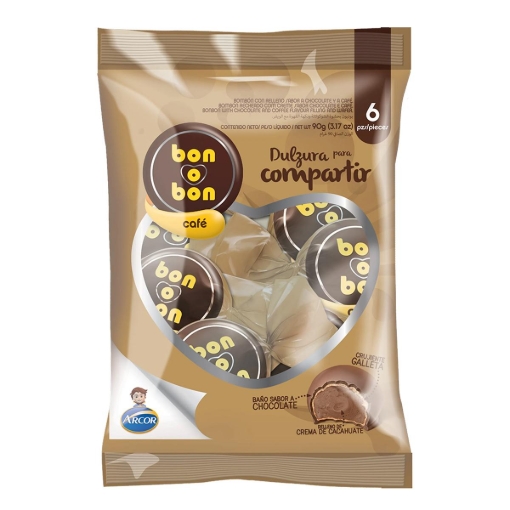Imagen de Chocolate Bon O Bon Cafe  16 GRS