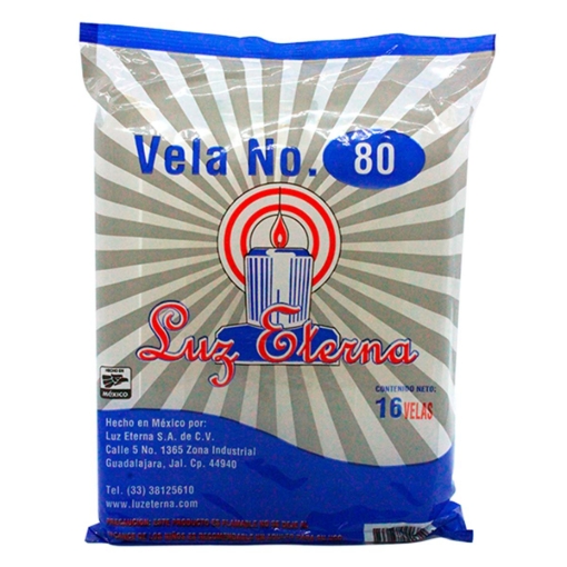 Imagen de Vela Luz Eterna N.80 Bolsa S/E 16 PZS
