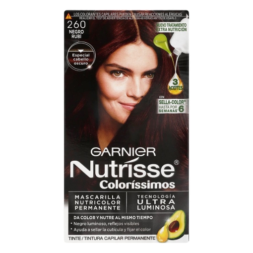 Imagen de Tinte Nutrisse 260 Negro Rubio 1 PZS