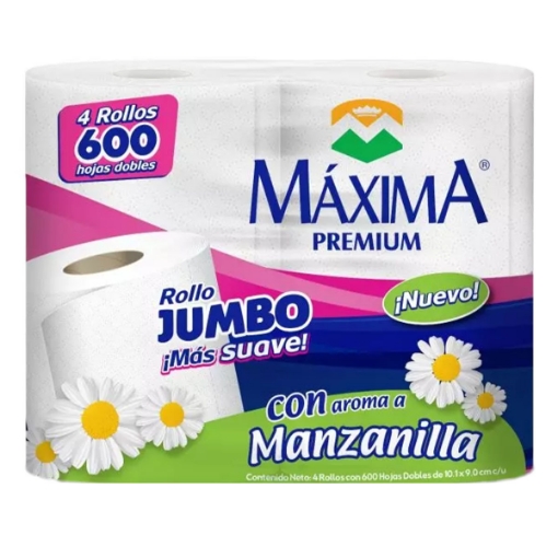 Imagen de Higienico Maxima Premium Manzanilla 600Hd 4 PZS
