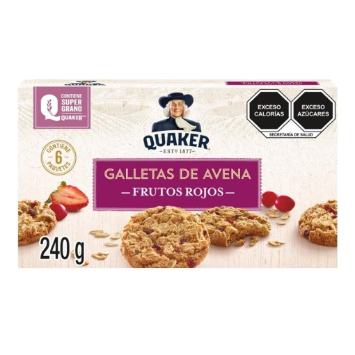 Imagen de Galleta Quaker Avena Frutos Rojos 240 GRS