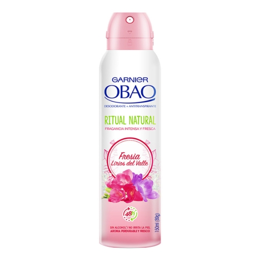 Imagen de Desodorante Obao Natural Fresia Lirios D Valle Mujer Aerosol 150 MLL