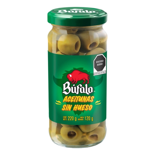 Imagen de Aceituna Bufalo Sin Hueso Manzanilla  220 GRS