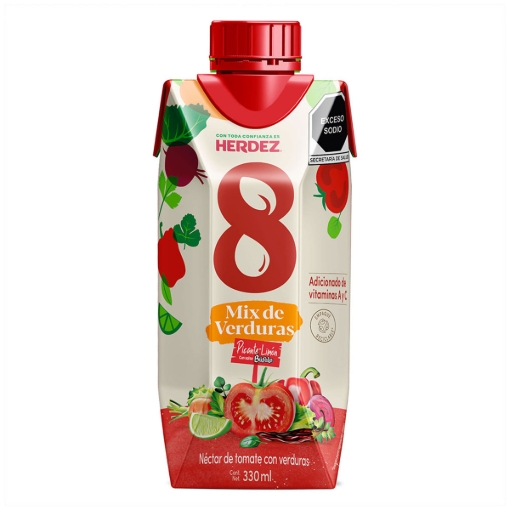 Imagen de Nectar Herdez V8 Con Salsa Bufalo Tetra  330 MLL