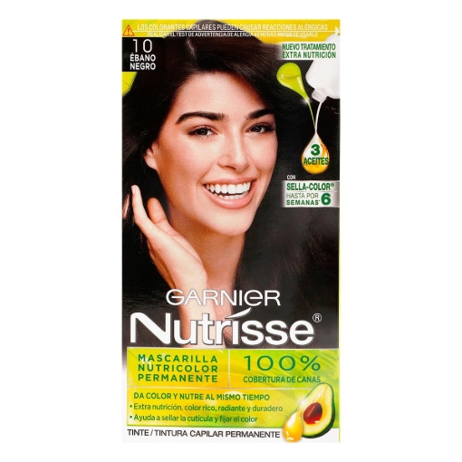Imagen de Tinte Nutrisse 10 Ebano Negro 1 PZS