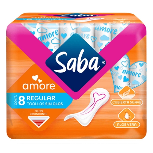 Imagen de Toalla Femenina Saba Amore Regular S/A 8 PZS