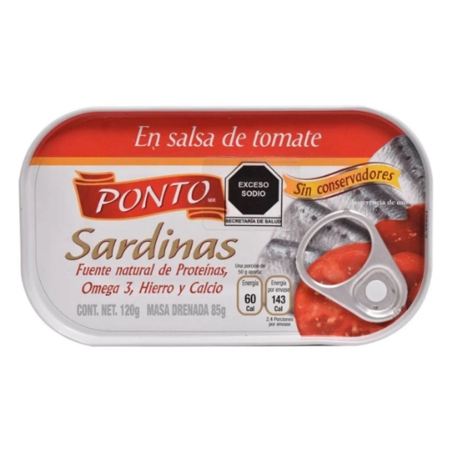 Imagen de Sardinas Ponto En Salsa De Tomate 120 GRS