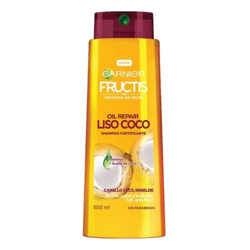 Imagen de Shampoo Fructis Oil Repair Liso Coco 650 MLL