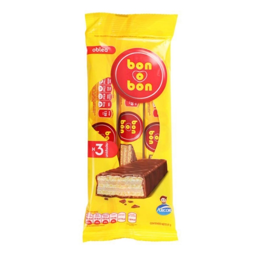 Imagen de Chocolate Bon O Bon Oblea Leche  27 GRS