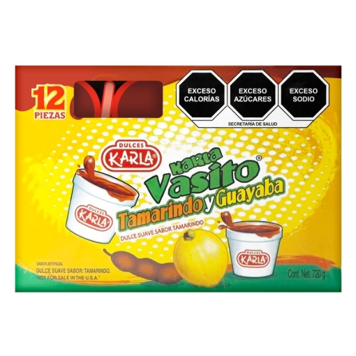 Imagen de Vasitos Dulce Enchilado Tamarindo Y Guayaba Karla Medianos 12 PZS