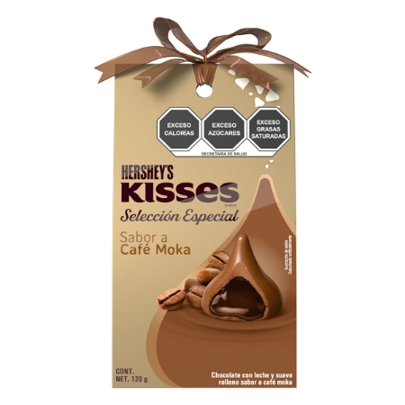 Básicos en Alimentos|CHOCO HERSHEY'S KISS SE MOKA 120 GRS