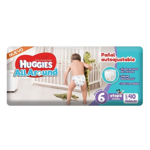 Imagen de Pañal Huggies All Around Etapa 6 40 PZS