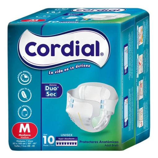 Imagen de Pañal Cordial Adulto Mediano 10 PZS