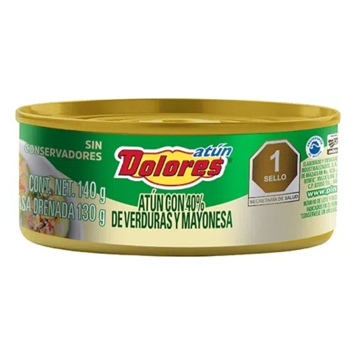 Imagen de Atun Dolores Con Verdura Y Mayonesa 140 GRS