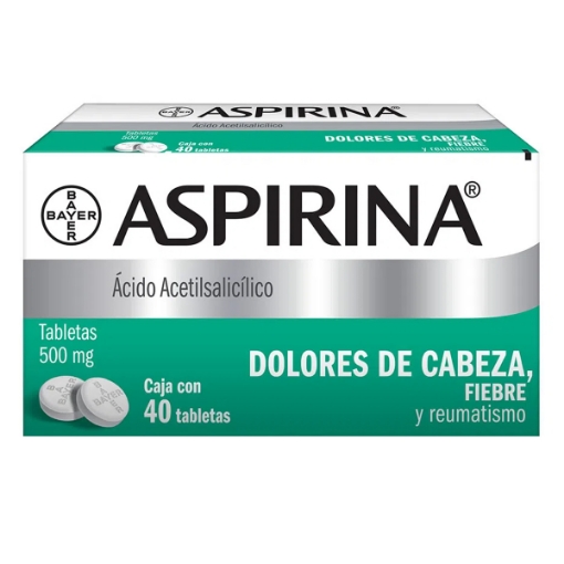 Imagen de Medicamento Aspirina Tabletas 40 PZS
