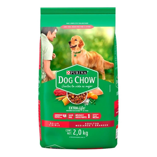Imagen de Croquetas Dog Chow Adulto Razas Grandes  2 KGS