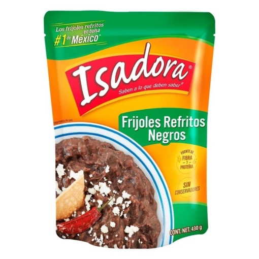 Imagen de Frijoles Isadora Negros Refritos 430 GRS