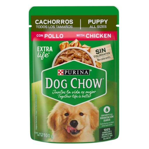 Imagen de Sobres Dog Chow Cachorro Pollo 100 GRS