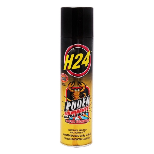 Imagen de Insecticida H-24 Poder Fulminante Aerosol 408 MLL