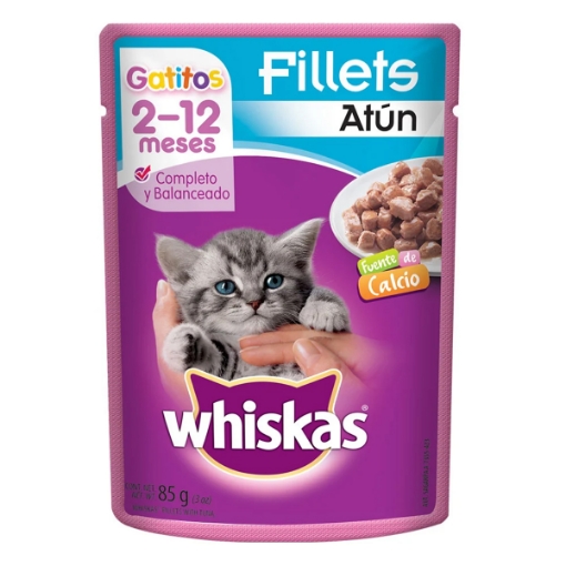 Imagen de Alimento Para Mascotas Whiskas Gatitos Pouch Atun 85 GRS