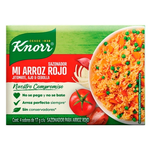 Imagen de Tira De Sobres Knorr Mi Arroz Rojo 17 GRS