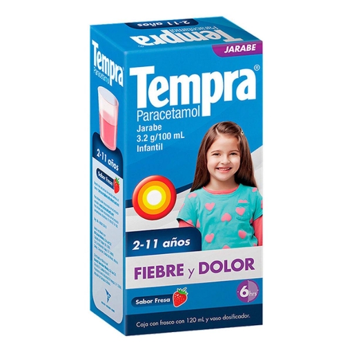 Imagen de Jarabe Tempra Infantil 2-11Años Fresa 120 MLL