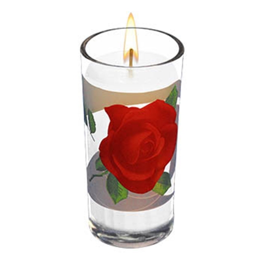 Imagen de Veladora Profina Cubero Rosas 1 PZS
