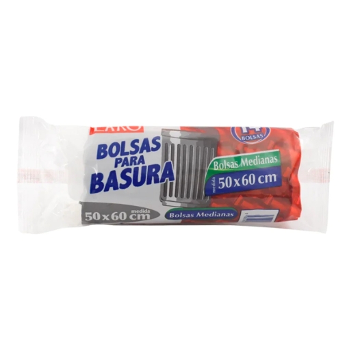 Imagen de Bolsa Para Basura Laro 50X60 Mediana 14 PZS