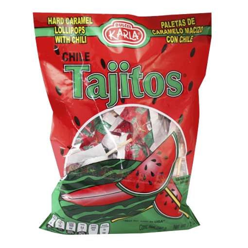 Imagen de Paleta Karla Tajitos Con Chile 40 PZS