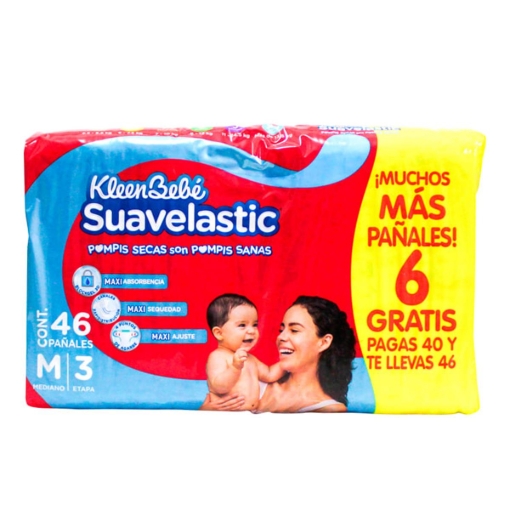 Imagen de Pañal Suavelastic Med+6Pz 40 PZS