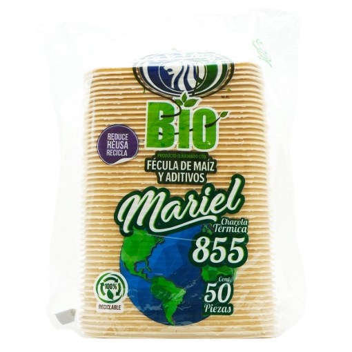 Imagen de CONTENEDOR REYMA BIODEGRADABLE TERMICO 9X9 DIV50 PZS